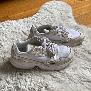 Adidas Falcon 'Triple White' sneaker